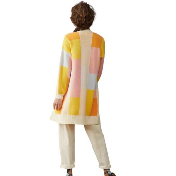 Anthropologie Amadi Lexie Colorblocked Cardigan Sweater - Picture 3 of 12